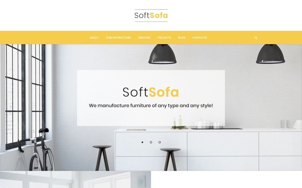 Soft Sofa – 家具和制造公司的WordPress主题