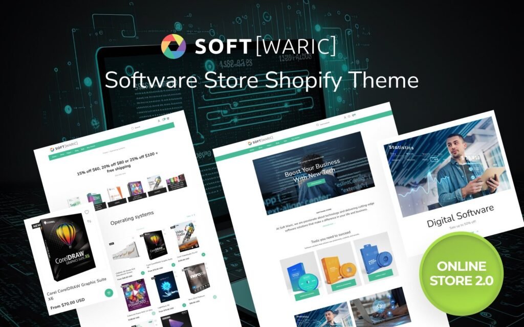 Soft Waric – 软件在线商店2.0响应式Shopify主题
