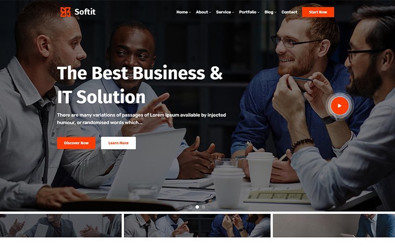 Softit – IT解决方案服务和技术WordPress主题