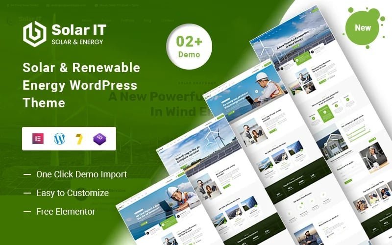 Solar-IT – 太阳能和可再生能源的WordPress主题
