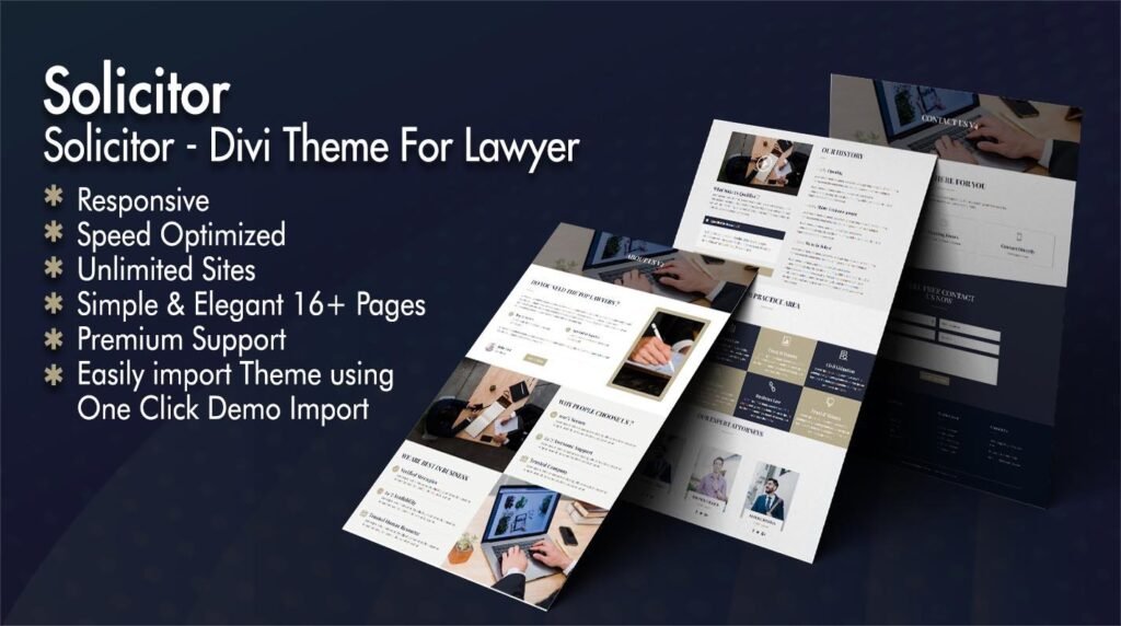 Solicitor – Divi WordPress主题，适用于律师