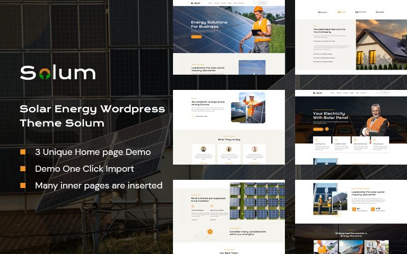 Solum – 太阳能WordPress主题