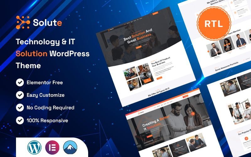 Solute – 技术与IT解决方案的WordPress主题