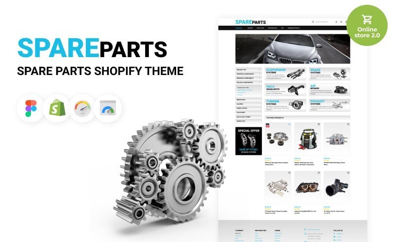 Spare Parts Shopify主题