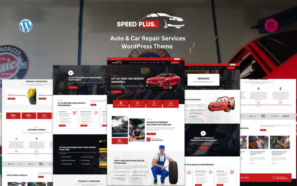Speed Plus – 自动和汽车维修服务WordPress主题