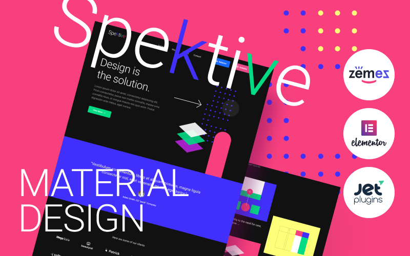 Spektive – 可读性强且整洁的Material Design WordPress主题