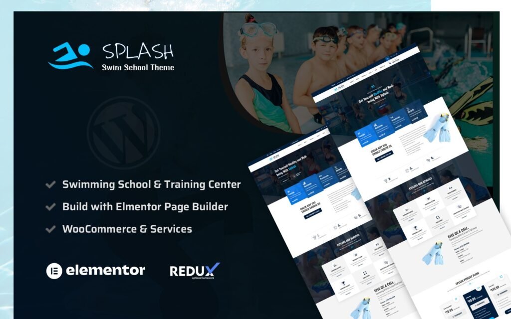 Splash – 游泳学校WordPress主题