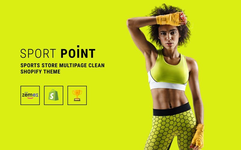Sport Point – 体育用品店多页面清洁Shopify主题