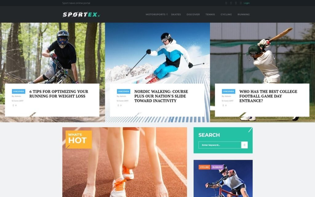 Sportex – 体育新闻响应式WordPress主题