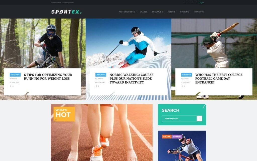 Sportex – 体育新闻响应式WordPress主题