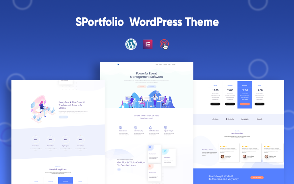 SPortfolio – 简单极简多功能WordPress主题