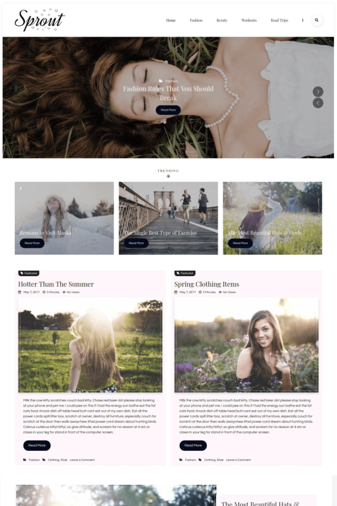 Sprout – 个人博客 WordPress 主题