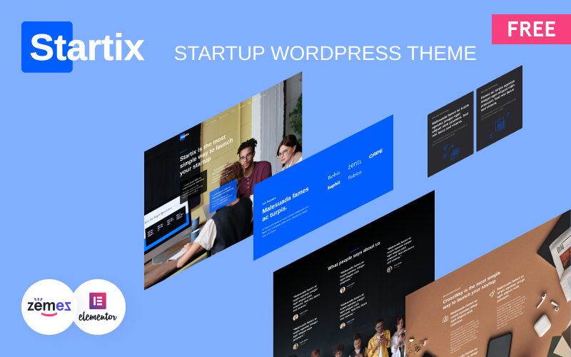 Startix – 免费的初创企业WordPress主题