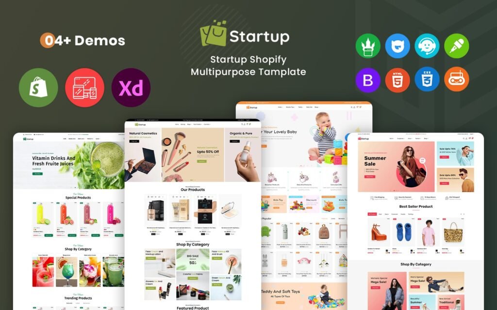 Startup – 多功能超市 Shopify 模板