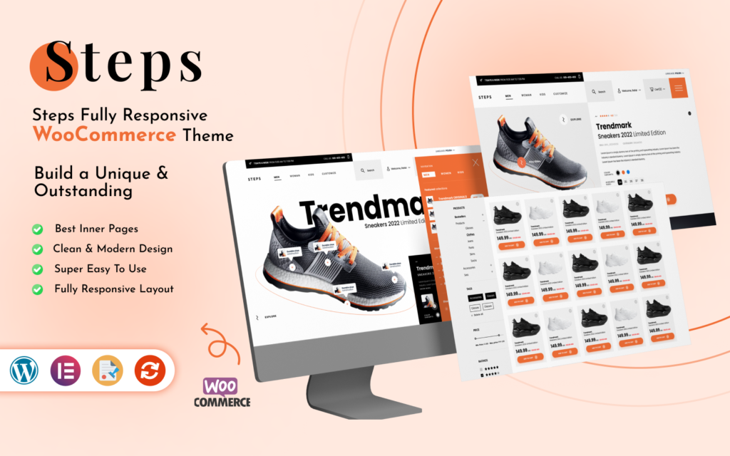Steps – 鞋类 WordPress WooCommerce 主题
