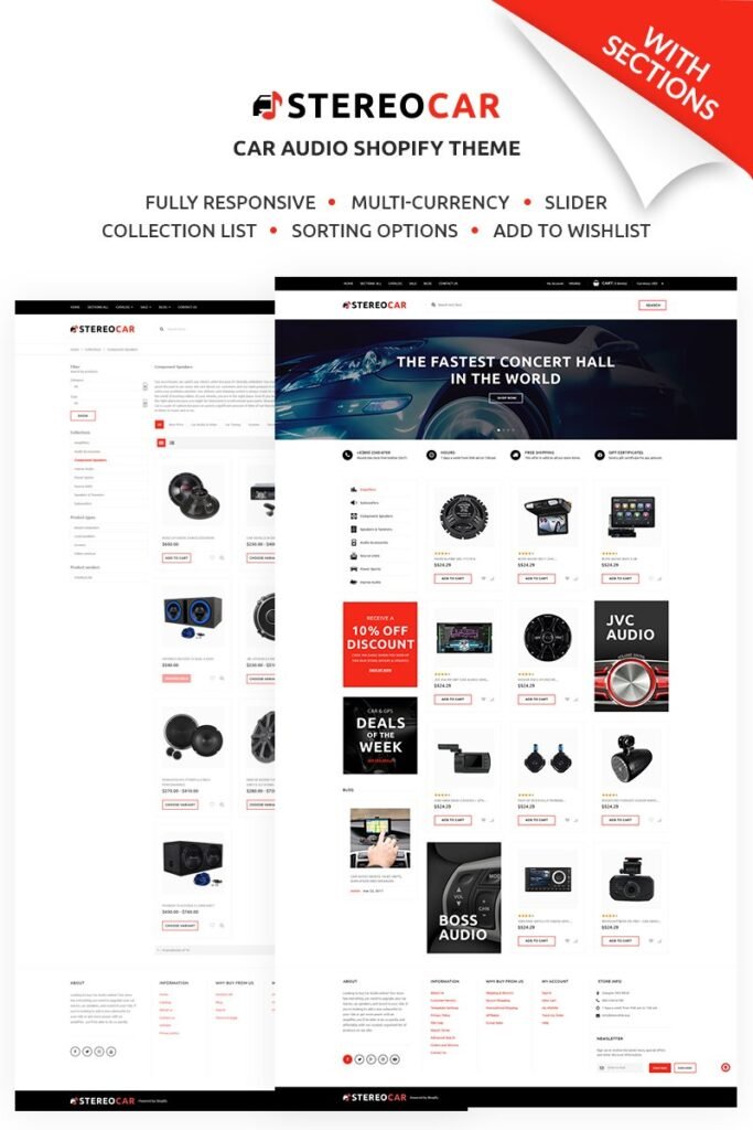 Stereocar – 高效汽车零件和配件在线 Shopify 主题