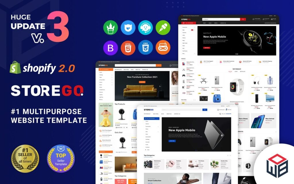 StoreGo – 多功能高级电子Shopify 2.0主题