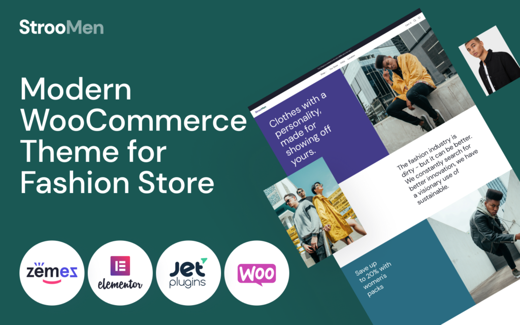 StrooMen – 男士时尚电子商务商店 WooCommerce 主题