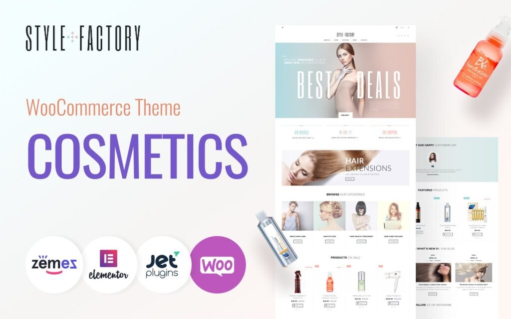 Style Factory – 发廊护理与造型 WooCommerce 主题
