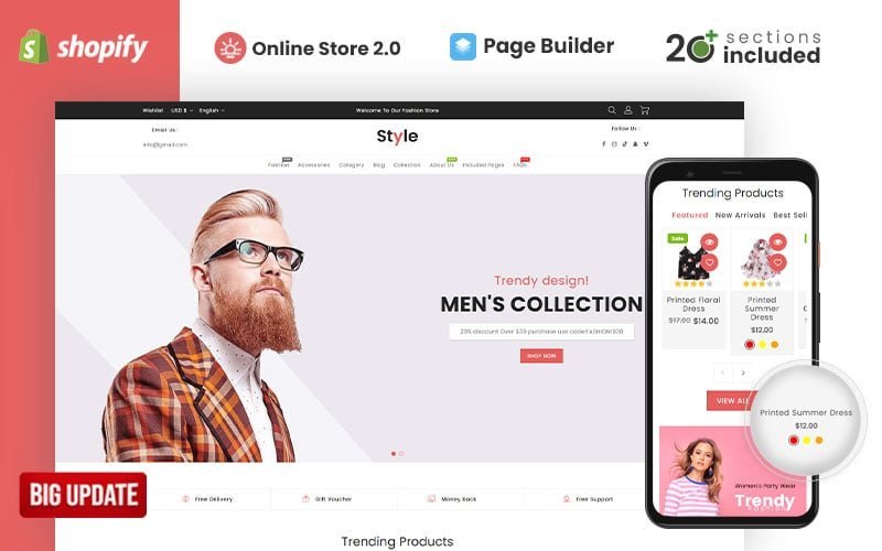 Style Fashion Store Shopify主题