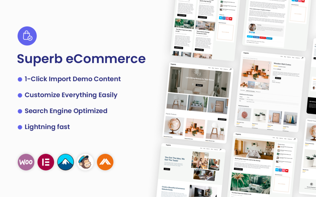 Superb eCommerce – 家居装饰和室内设计WordPress主题