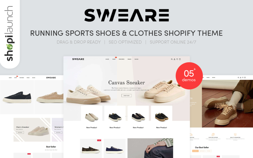 Sweare – 跑鞋、运动鞋和服装Shopify主题