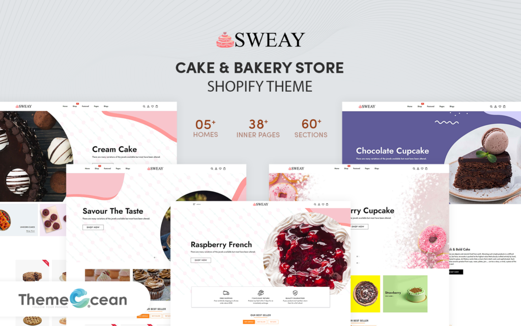 Sweay – 蛋糕和糕点响应式Shopify主题