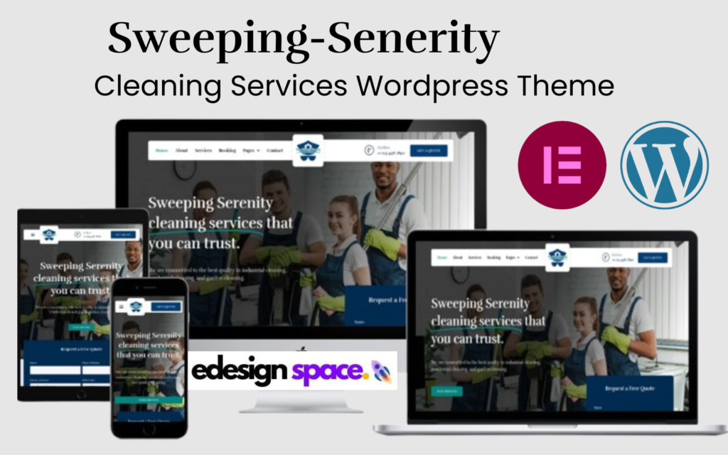 Sweeping Serenity – 清洁服务WordPress主题