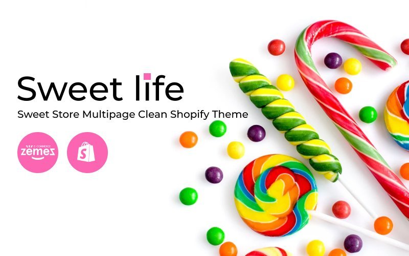 甜生活 –  甜店多页面简洁Shopify主题