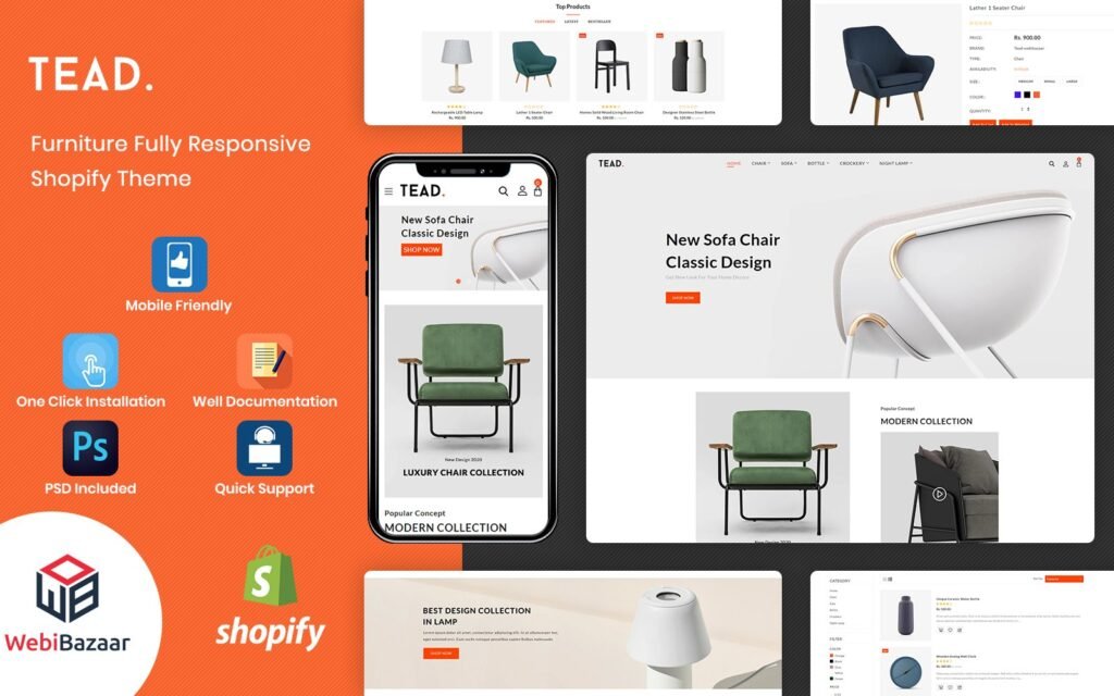 Tead – 极简现代家具Shopify主题