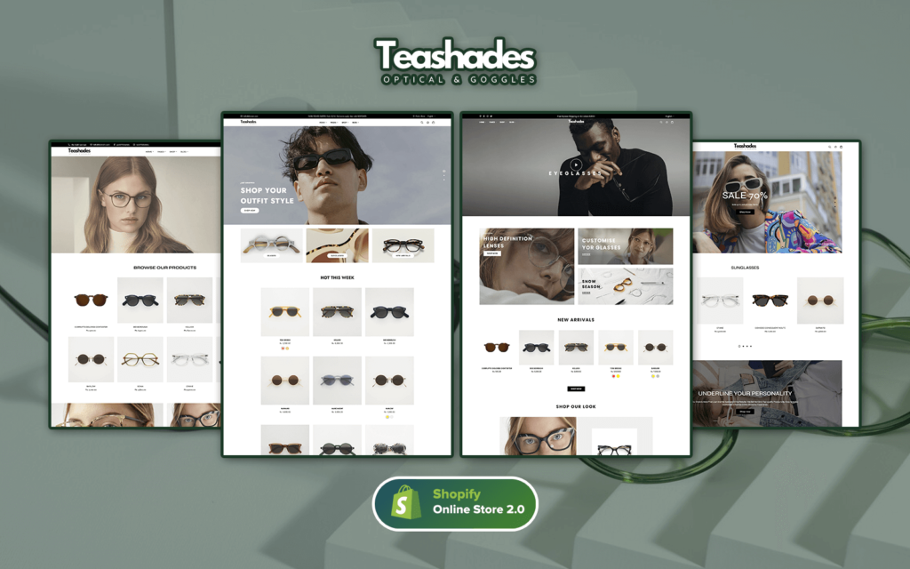 Teashades – 眼镜Shopify主题