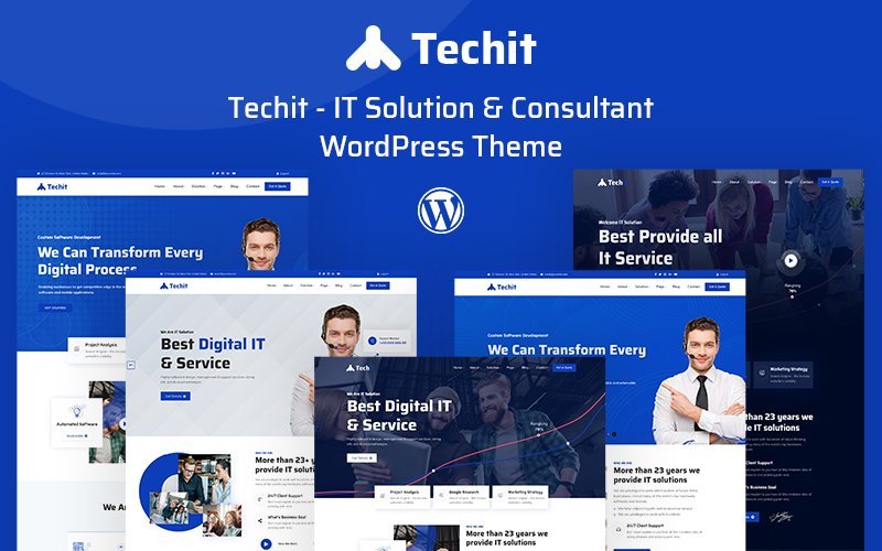 Techit – IT解决方案和咨询顾问WordPress主题
