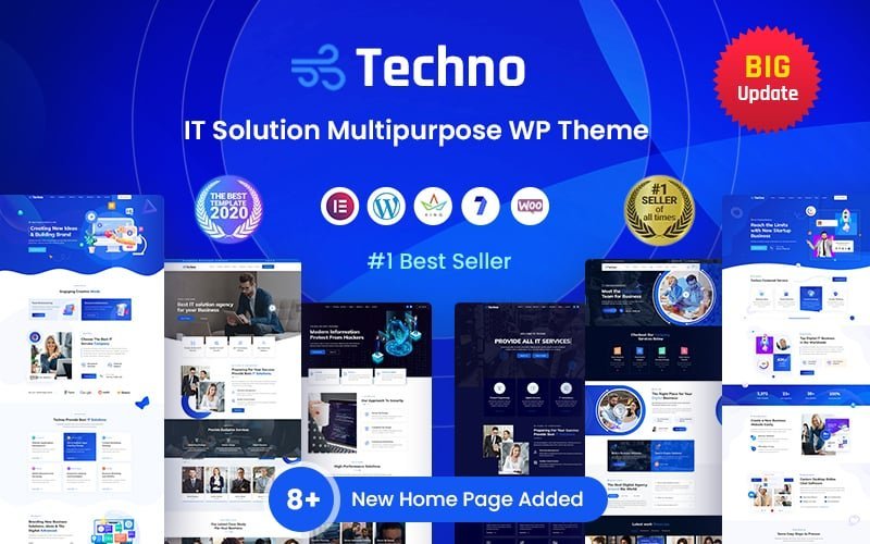 Techno – IT解决方案与业务顾问WordPress主题