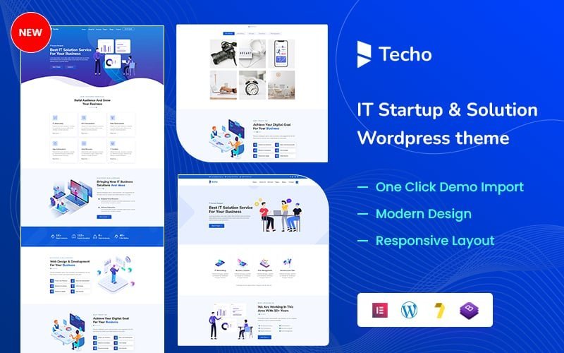 Techo – IT Startup & Business Solution WordPress Theme是一个面向IT初创企业和企业解决方案的WordPress主题。