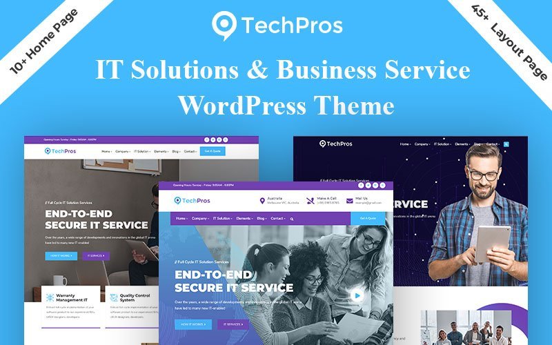 Techpros – 技术和商业服务 WordPress 主题