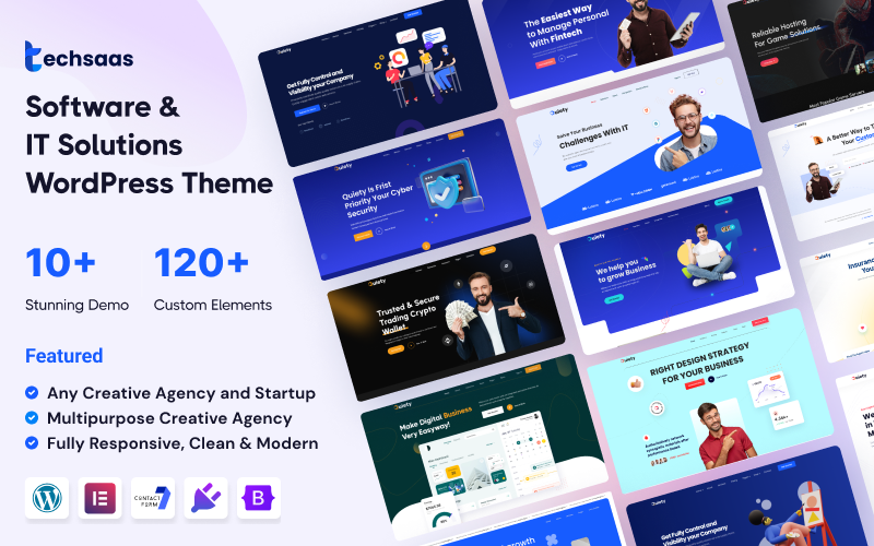 Techsaas – 软件和IT解决方案SaaS WordPress 主题