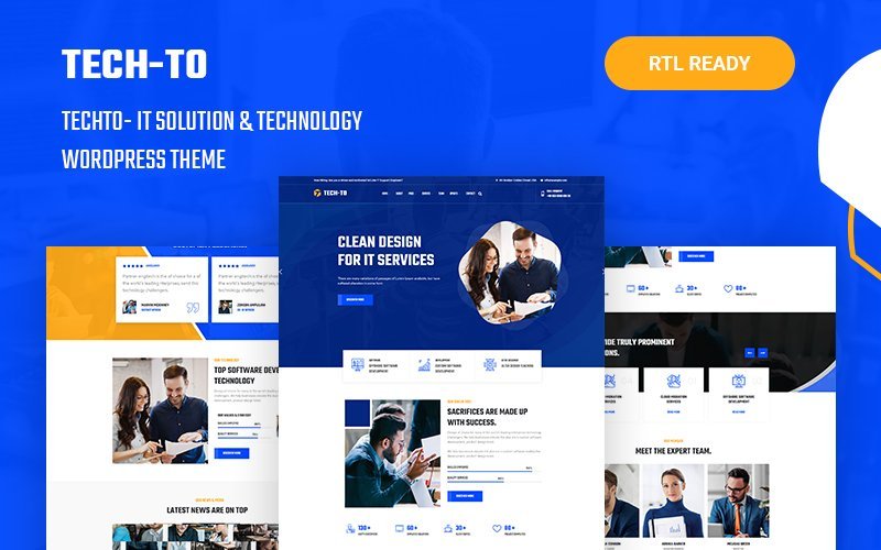 Techto – IT解决方案和技术响应式WordPress主题