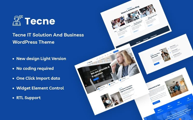 Tecne – IT解决方案和商务WordPress主题
