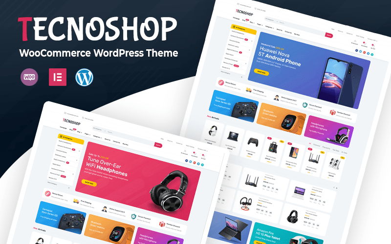 Tecnoshop – 电子 WooCommerce WordPress 主题