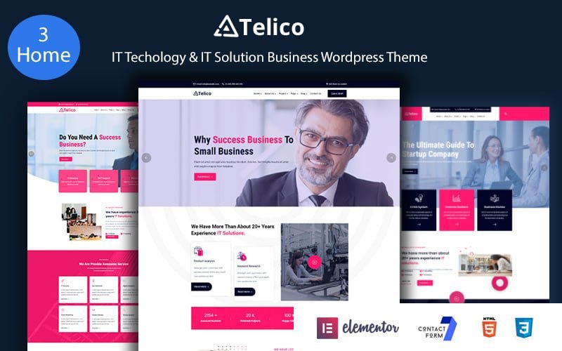 Telico – IT技术和IT解决方案业务WordPress主题