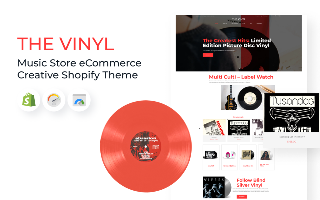 The Vinyl – 音乐商店电子商务创意Shopify主题