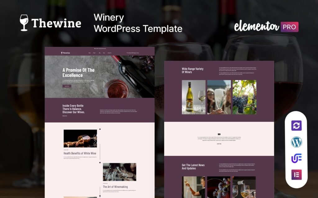The Wine – 葡萄酒和酿酒厂的WordPress主题
