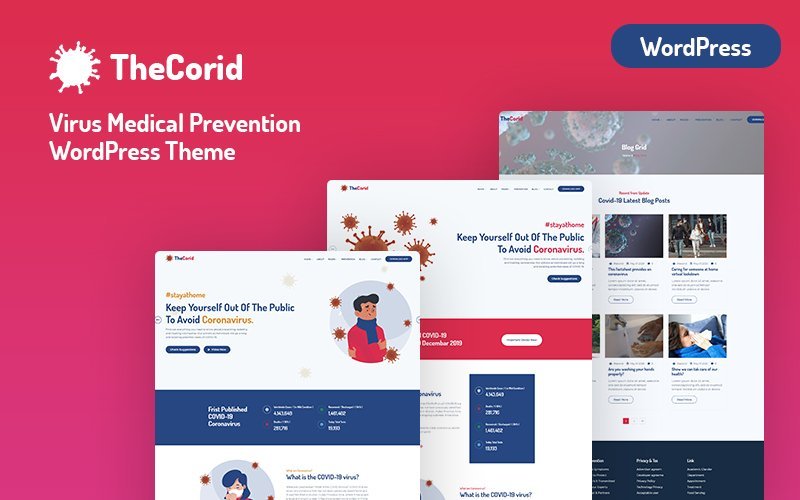Thecorid – 冠状病毒（Covid-19）医学预防WordPress主题
