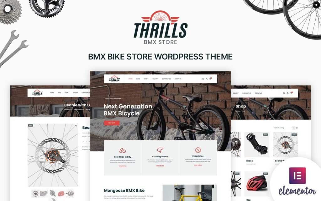 Thrills – 自行车和自行车店WordPress主题