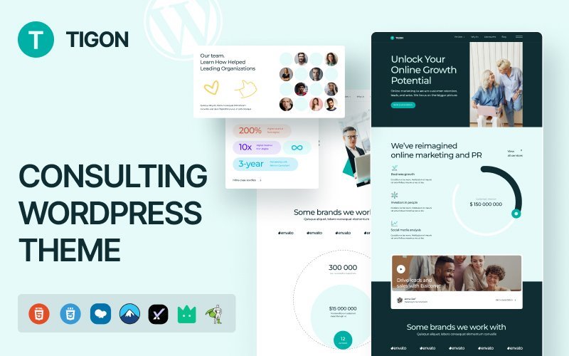 Tigon Consulting 是一种用于 WordPress 网站的专业主题。