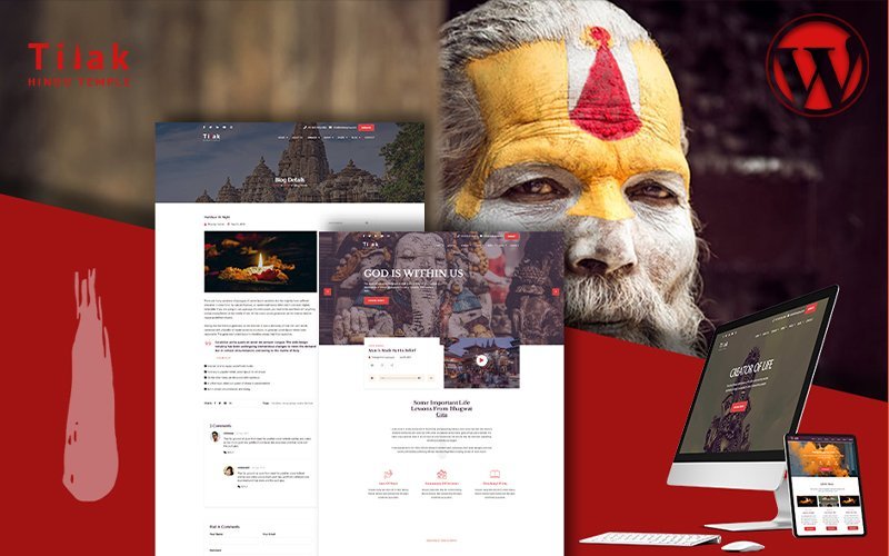 Tilak | 印度庙宇 WordPress 主题
