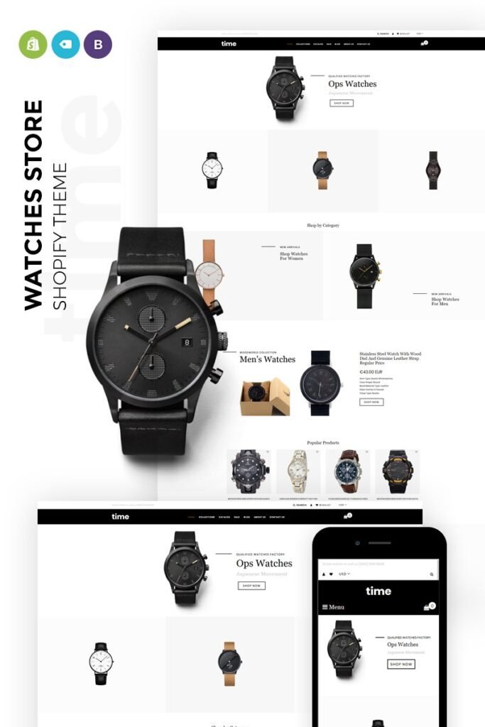 time – Laconic Clock Store Shopify 主题