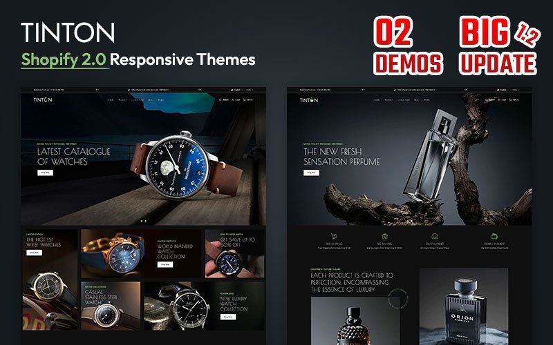 Tinton World – 优质手表和香水，极简清新 | Shopify 操作系统 2.0