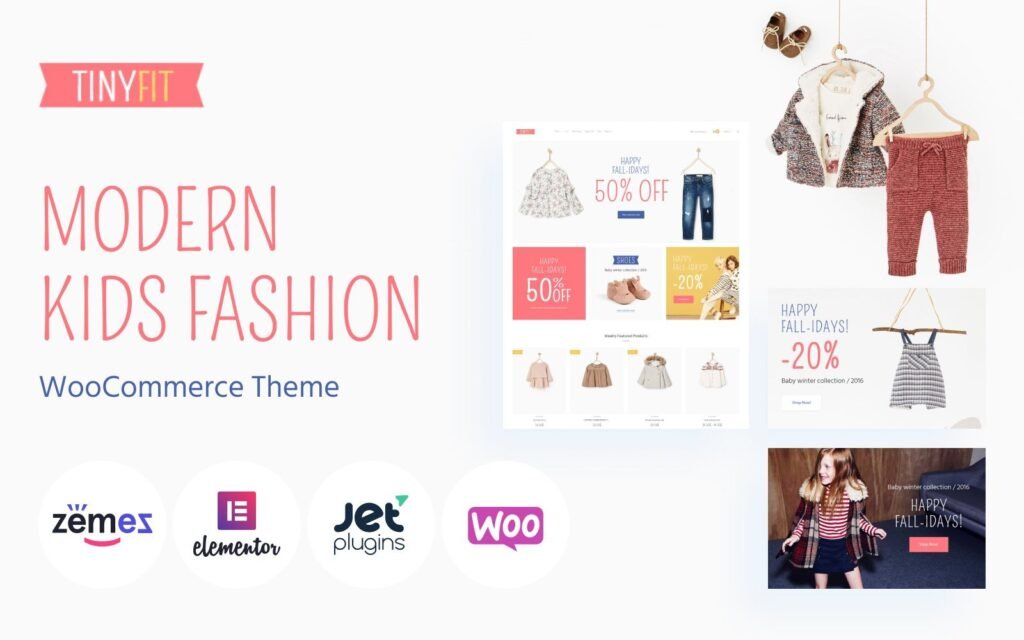 TinyFit – 现代儿童时尚 WooCommerce 主题