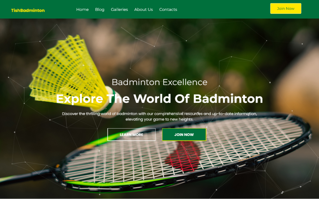 TishBadminton – 羽毛球 WordPress 主题